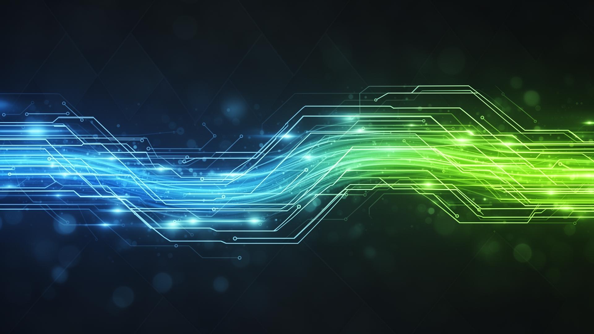 Digital data streams representing Berg Boys Digital's marketing expertise